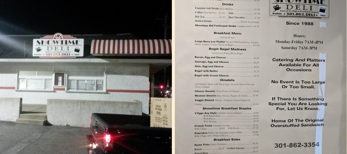 Showtime Deli Lexington Park